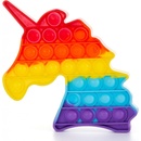 Ostatní společenské hry Pop It Rainbow antistresová hračka jednorožec