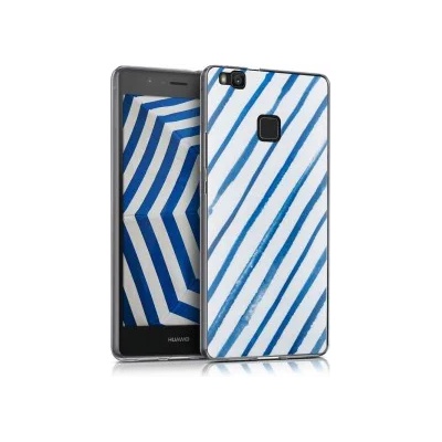 kwmobile Калъф с дизайн акварел за Huawei P9 Lite - син