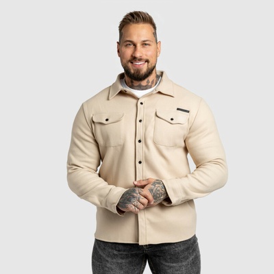 Iron Aesthetics Felted pánská plstěná košile apricot béžová – Zboží Dáma