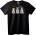 NOONEBRAND Тениска Трима крале - M, Black