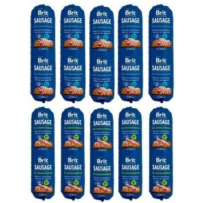Brit Premium Sausage Chicken and Venison 5 x 800 g a Chicken and Lamb 5 x 800 g