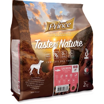 Petnutrition Премиум гранули за кучета със сьомга и сладък картоф, без зърно и без глутен taste of nature salmon 2kg/12kg - за средни и едри породи