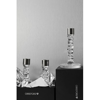 Orrefors Декоративен свещник Orrefors Carat 24, 2 cm (2 броя) (6590162)