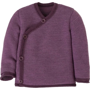 disana Детско вълнено яке disana Kid's Mélange Jacket Merino jacket - Aubergine / Flieder - размер 50/56 (EU) (703-2860-1110)