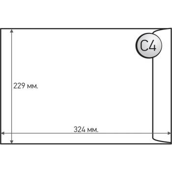 Top Office Плик, C4, 229 x 324 mm, хартиен, със самозалепващ (1560120009)