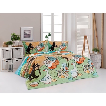 Matějovský Mikes rozprávka čierna sivá hnedá 40 x 40 cm