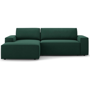 Micadoni Зелен разтегателен ъглов диван (ляв ъгъл) Jodie - Micadoni Home (MIC_LCF_78_F1_JODIE2)