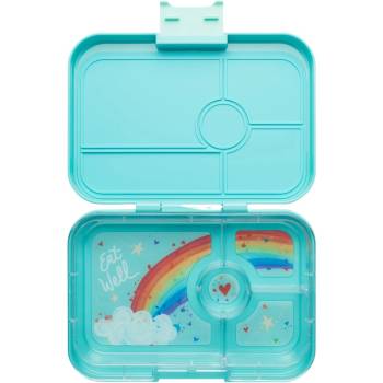 Yumbox Кутия за обяд TAPAS XL 4 1 л, тюркоаз / дъга, пластмаса, Yumbox (YBABIII202310R)