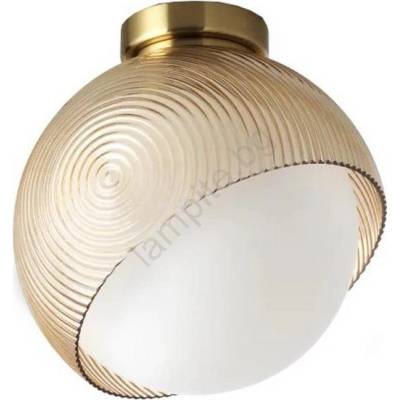 Ideal Lux - Таванно осветително тяло BLOOM 1xE27/42W/230V Ø 22 см златист/димно бежово (ID366579)