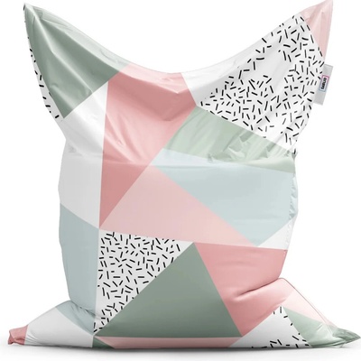 Sablio Sedací vak Obrazce v nežných farbách 150x100 cm