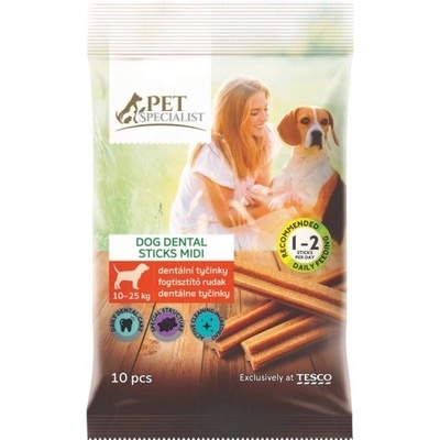 Tesco Pet Specialist Dentálne tyčinky midi 10 ks 270 g