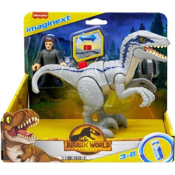 Mattel Fisher Price Imaginext Velociraptor Blue