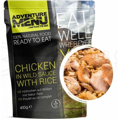 Adventure Menu kuře na divoko s rýží 400 g – Zboží Dáma