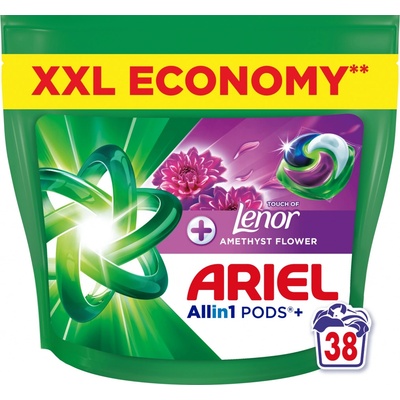 Ariel Amethyst All in1+Lenor kapsule na pranie 38 PD