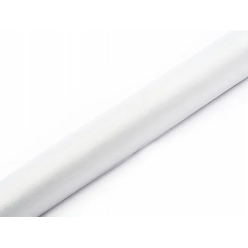 PartyDeco Бял тюл 36 см x 9 м