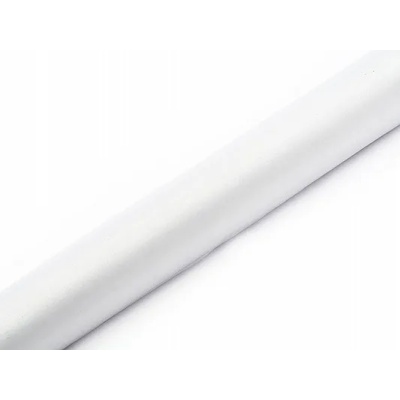 PartyDeco Бял тюл 36 см x 9 м