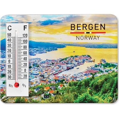Fotomagnet BERGEN NORWAY s teploměrem