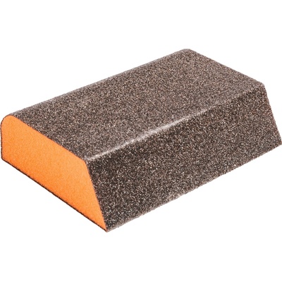 XTLINE Brúsna špongia tuhá skosená | 100x70x25 mm, zrnitosť 80