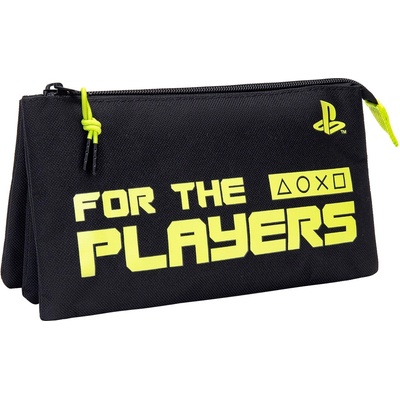 Kstationery Ученически несесер Kstationery PlayStation - For the players, с 1 цип и 3 отделения (13487)