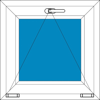 Ekosun Plastové okno Ekosun 7 Swisspacer Ultimate Sklopné 140x90 Bílá - Dekor