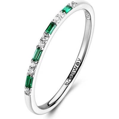 Brosway FANCY LIFE GREEN s jemnou kombinací zelených a čirých zirkonů BRO FLG149C