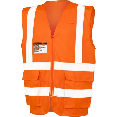 Result Executive Cool Mesh Unisex bezpečnostná vesta R479X Fluorescent Orange