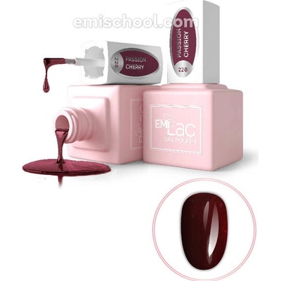 E.MiLac gel lak RM Passion Cherry 228 9 ml