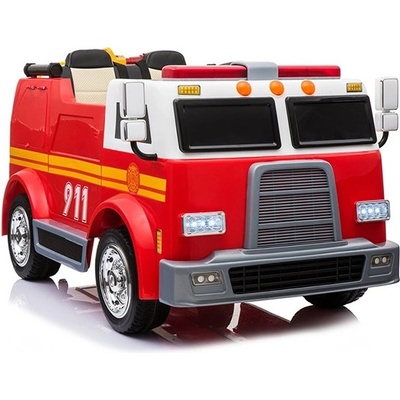Megacar Hasičské auto LL911 2x12V 10 000 ot./min 12V 10Ah červené