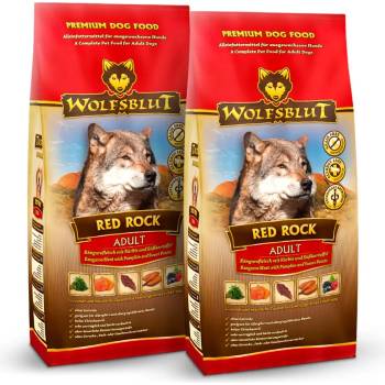 Wolfsblut Red Rock Adult 2 x 12,5 kg klokan s tekvicou