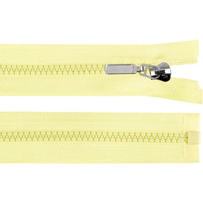 Prima-obchod Kostěný zip No 5 délka 30 cm s ozdobným jezdcem, barva 108 žlutá narcisová světlá