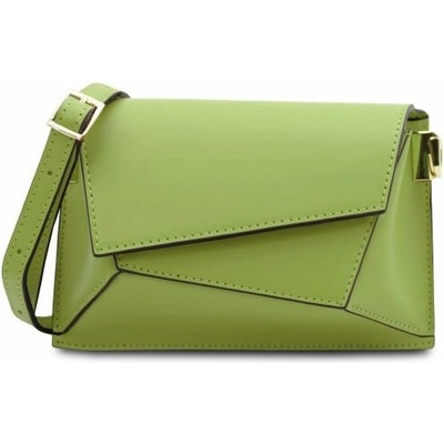 Tuscany Leather Kožená crossbody kabelka TL Bag Zelená