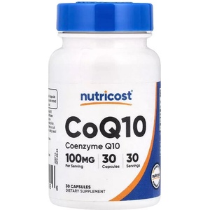 Nutricost Коензим Q10 - Енергия и сърдечна подкрепа, 100 mg, 30 капсули (57415 (065101) NC)