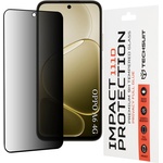 Techsuit Стъклен протектор за Oppo A6 4G / A6x 4G / 5G / A6k 4G - 111D Privacy Full Glue - Techsuit - Черен