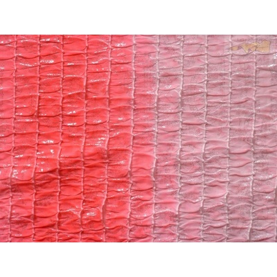 úplet plise růžový s volány