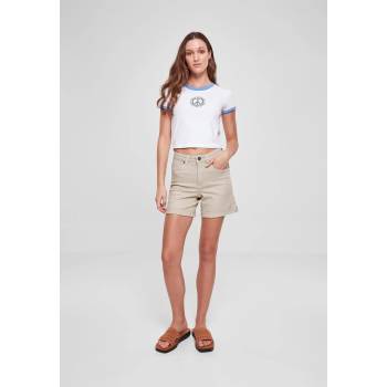 Urban Classics Дамска къса тениска в бял цвят Urban Classics Ladies Cropped TeeUB-TB5976-04427 - Бял, размер L