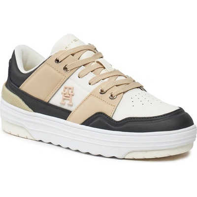 Tommy Hilfiger Сникърси Tommy Hilfiger Th Basket Sneaker Lo FW0FW07756 White Clay AES (Th Basket Sneaker Lo FW0FW07756)
