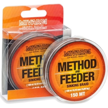 Mivardi Šnúra Method & Feeder Sinking Braid Hnedá 150m 0,10mm 6,85kg