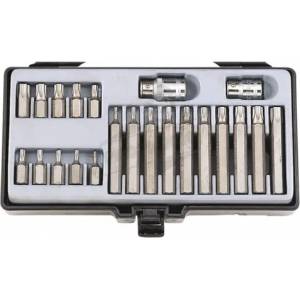 FORCE Шестограми накрайник TORX 10mm с отвор (Т10Н-Т55Н) комплект 22 бр. JN66142 FORCE (JN66142)