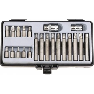 FORCE Шестограми накрайник TORX 10mm с отвор (Т10Н-Т55Н) комплект 22 бр. JN66142 FORCE (JN66142)