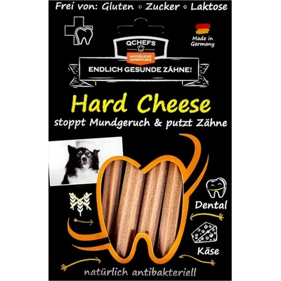 Q Chefs Tyčinky na čištění zubů se sýrem pro psy Hard cheese sáček 100 g – Hledejceny.cz