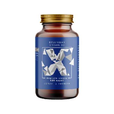 BrainMax Vitamin D3, 5000 IU, 120 rostlinných kapslí