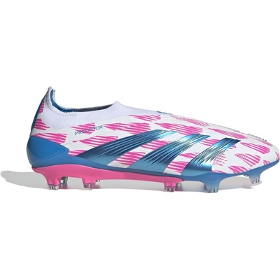 Adidas Футболни бутонки Adidas Predator 24 Elite Laceless Firm Ground Football Boots - White/Pink