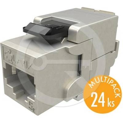 SOLARIX (24-PACK) keystone samorezný CAT5E, STP, RJ45