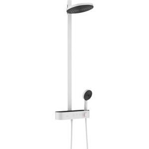 Hansgrohe Pulsify S - Душ комплект с термостат, диаметър, 26 cm, 3 струи, EcoSmart, бял мат 24241700 (24241700)