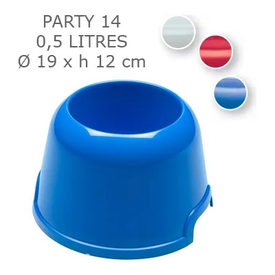 Ferplast PARTY 14, Пластмасова купа с гумички за кокер - 500 мл