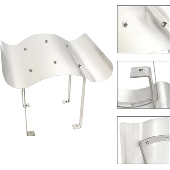 Image 1 of vidaXL Шапка за комин, неръждаема стомана, 70 х 70 х 37 см (142986)