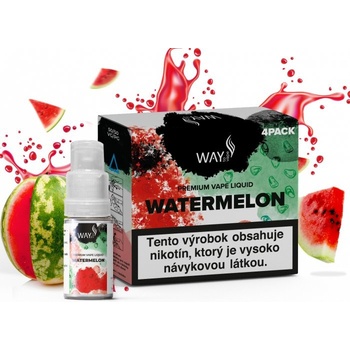 WAY to Vape Watermelon 4 x 10 ml 6 mg