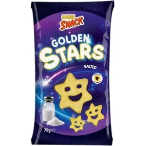 Golden Snack със златни звезди и сол 70 г