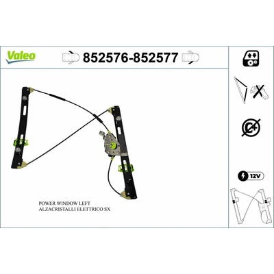 Mechanizmus zdvíhania okna VALEO 852576