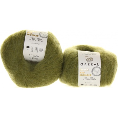 Gazzal Super Kid Mohair 64402 olivová
